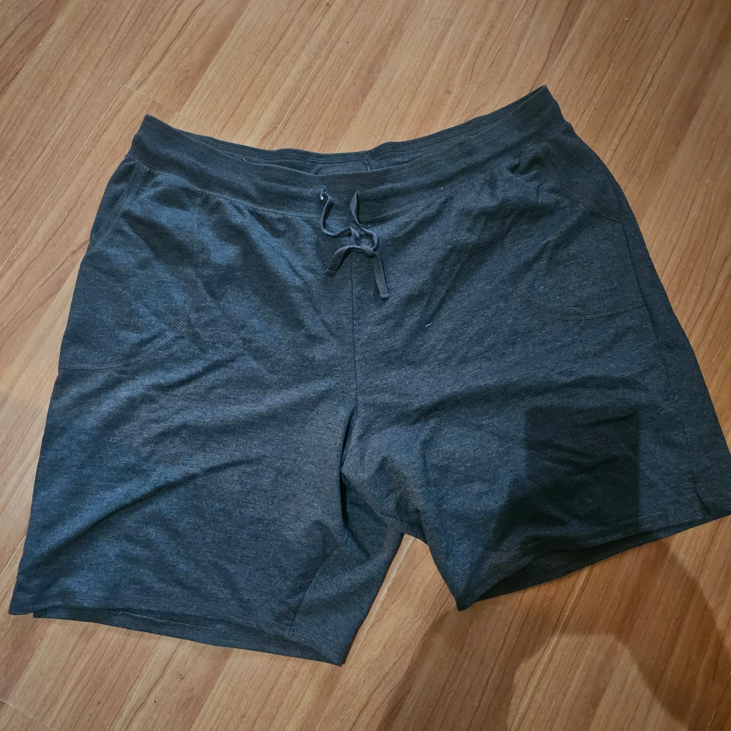 Just My Size J257 Womens Plus-Size Jersey Pocket Short 4xl Grey