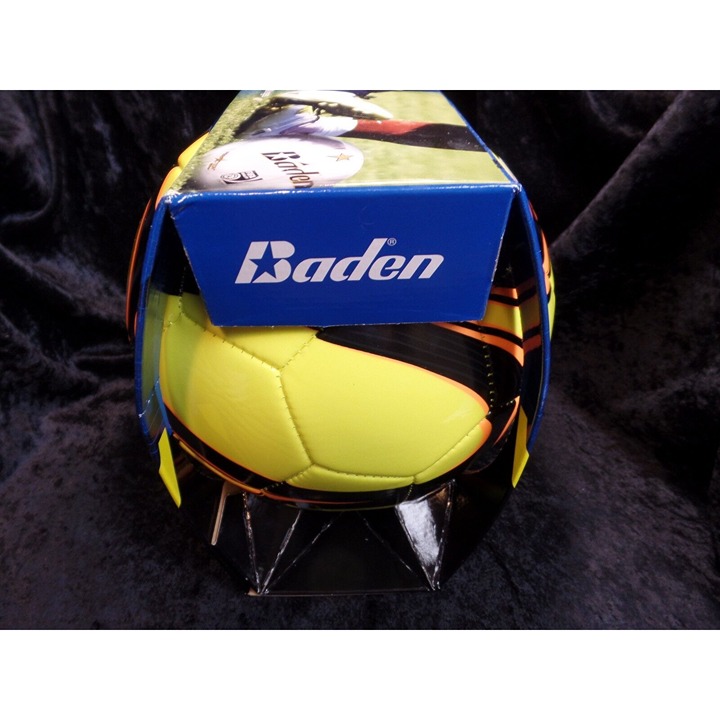 Baden Premium Soccer Ball Official Size 5 Yellow Orange And Black New In Box
