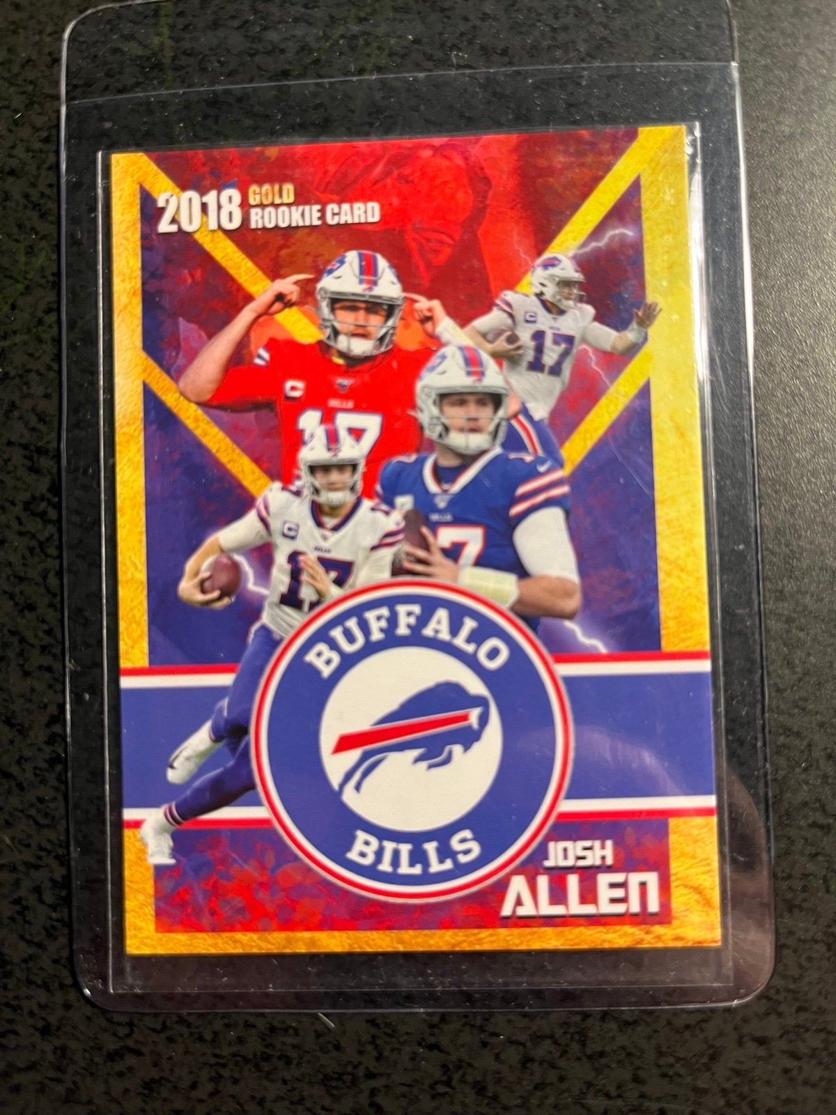 Josh Allen Gold Rookie Red Shirt Card