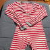 Theo + Leigh Women's Stripe One Piece Pajama Size M