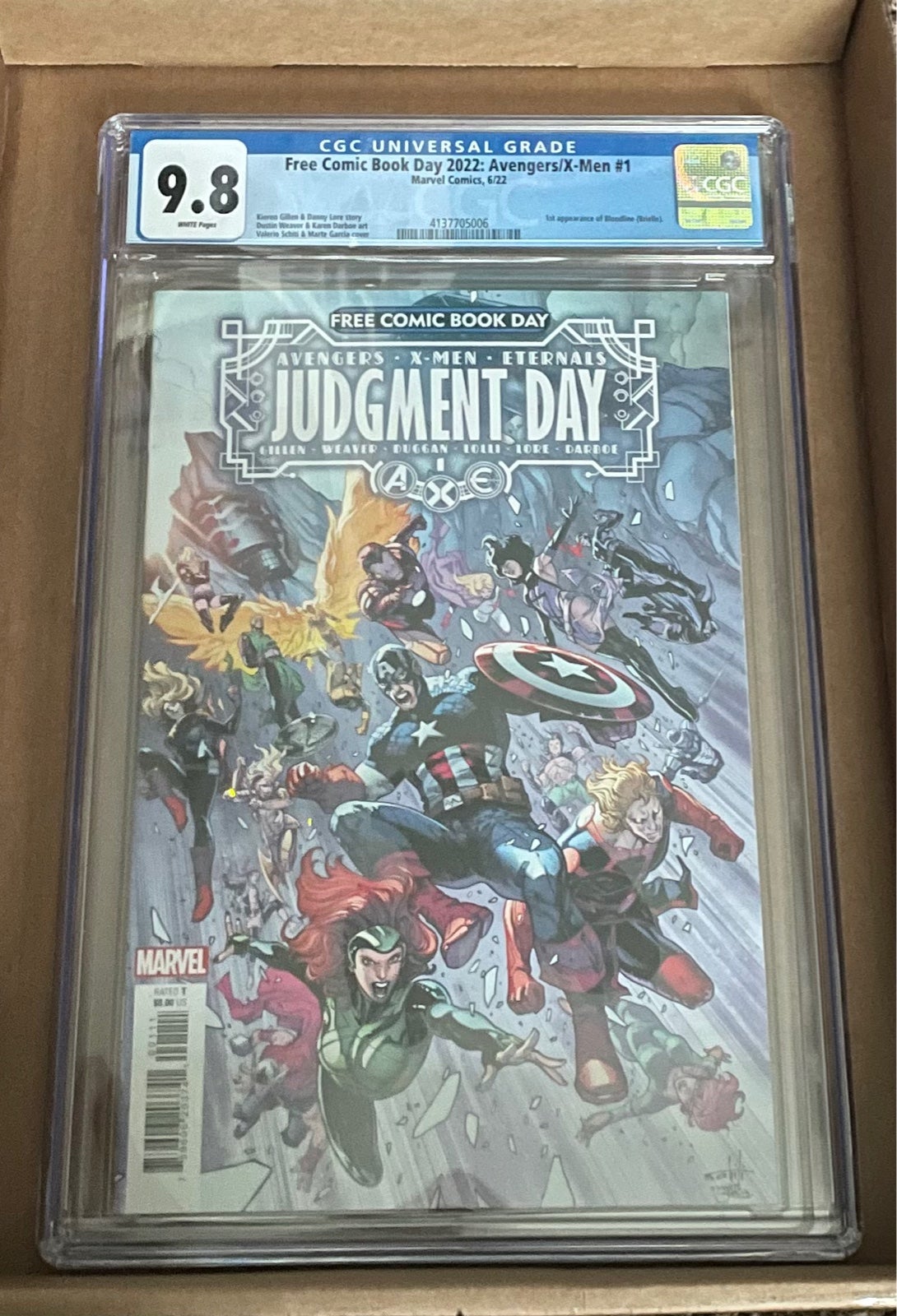 FCBD 2022 Judgment Day Avengers/X-Men #1 CGC 9.8 1st App Blades' Daughter