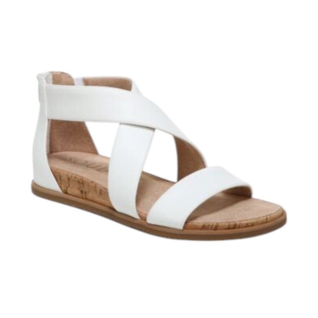 Soul Naturalizer Cindi Strappy Sandals White Faux Leather 5.5M