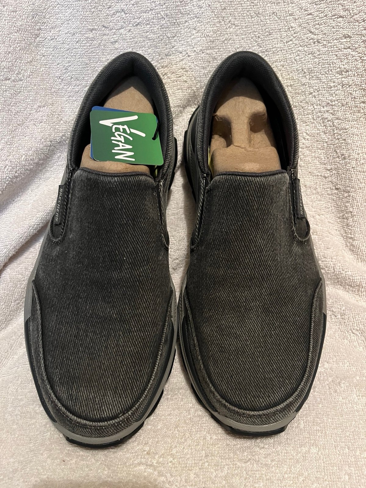 Skechers Goodyear Men's Relaxed Fit 204387 Slip-On Shoes Size 8 Charcoal NIB