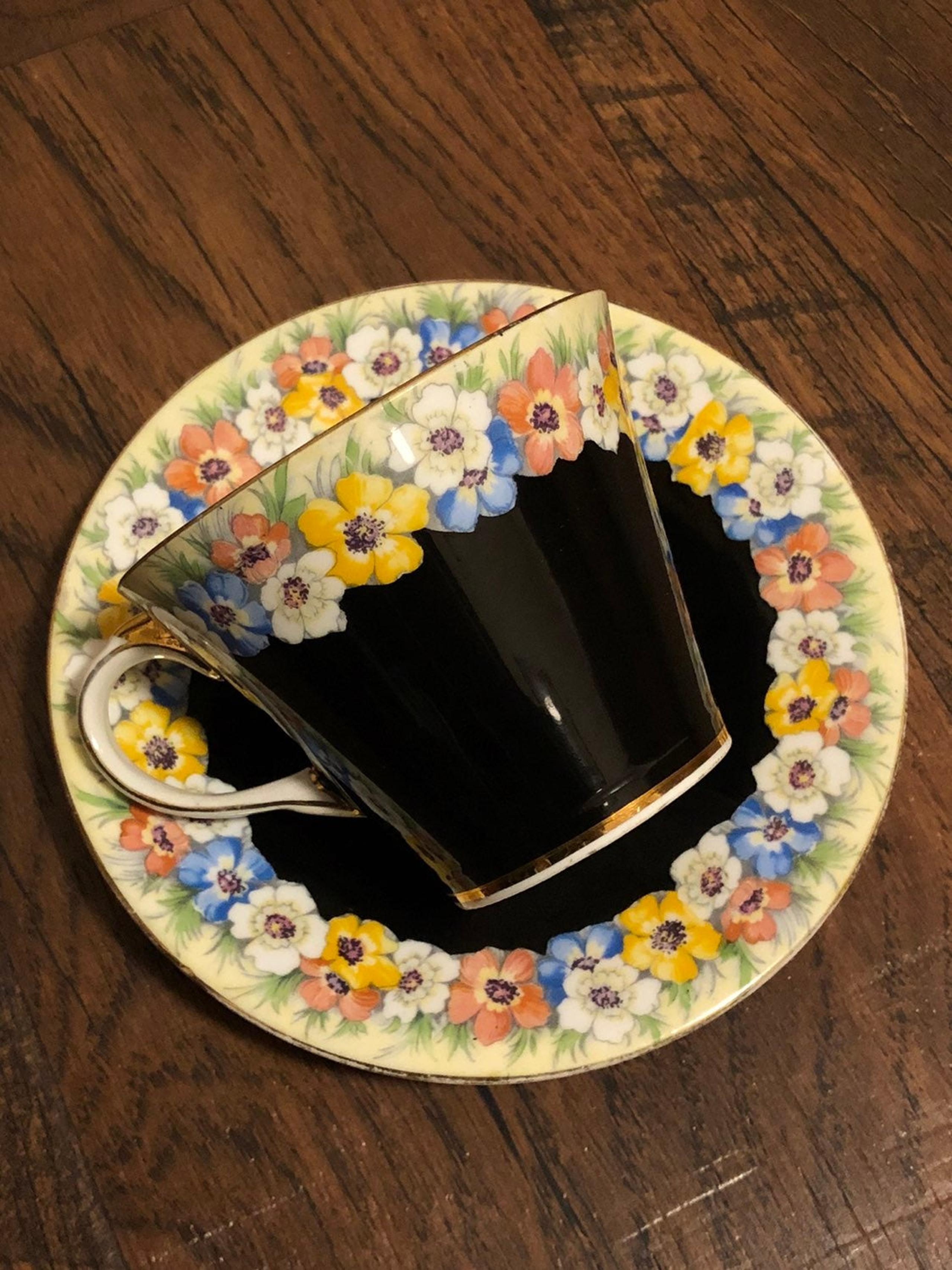 Vintage 1930's AYNSLEY Tea Cup & Saucer