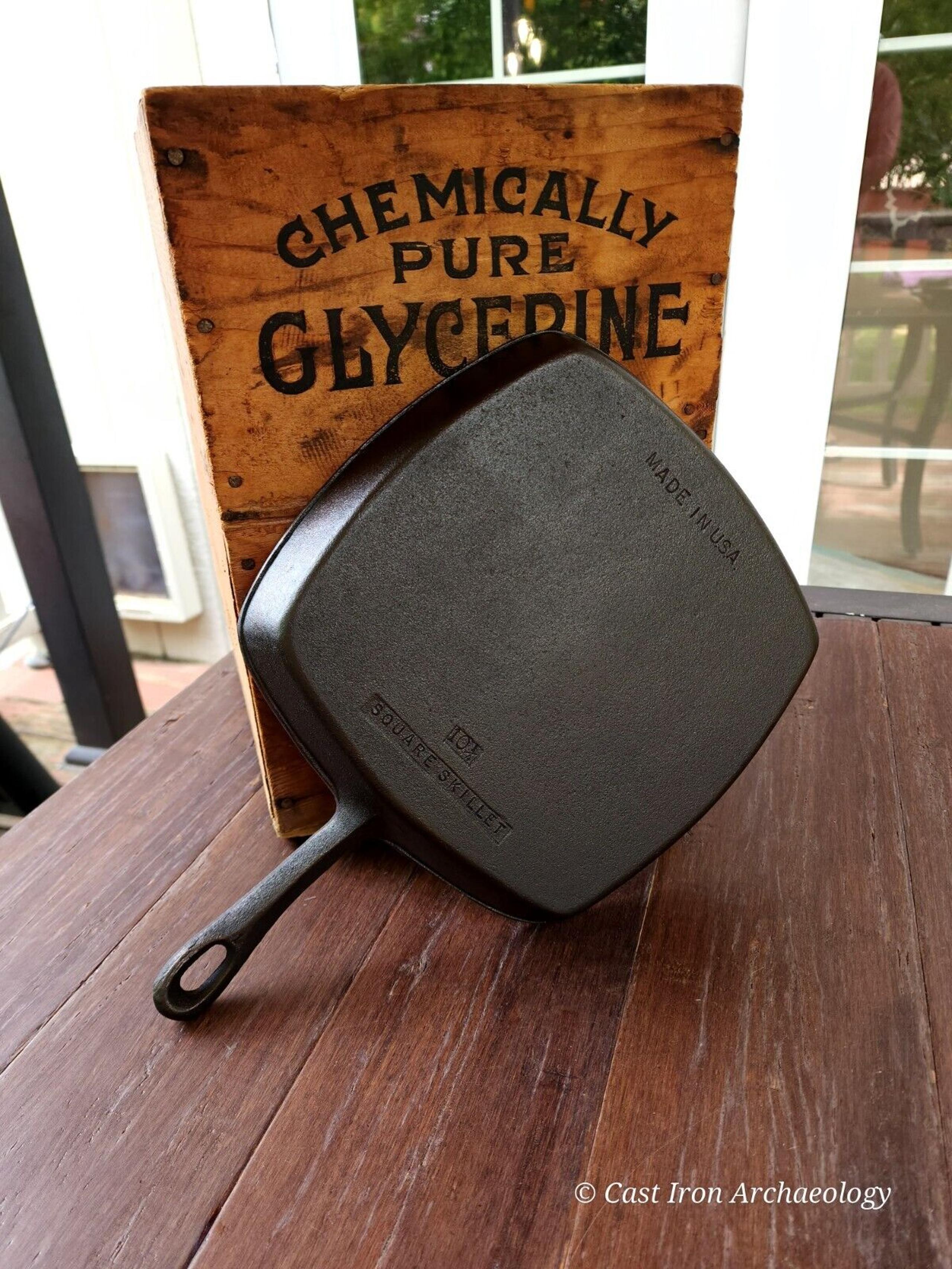 Birmingham Stove & Range Cast Iron Square Skillet Restored