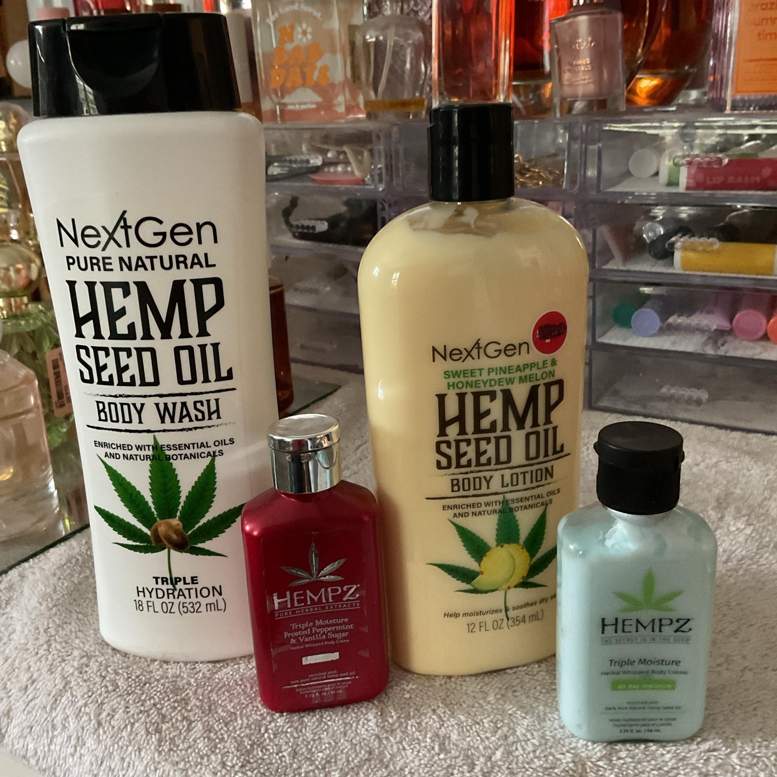 Hemp Seed Oil Body Wash and Body Lotion