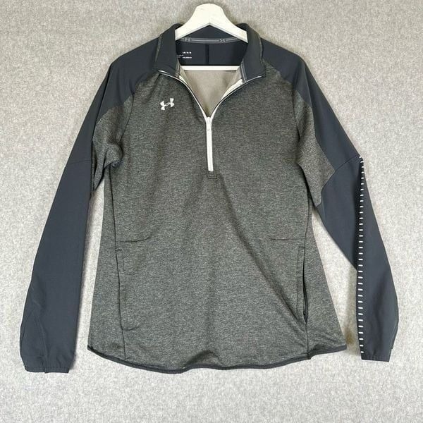 Under Armour Men’s Size Large Long Sleeve Relaxed Activewear Pullover Shirt Grey