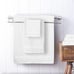 Ultra Soft 8-Piece Towel Set - 100% Pure Ringspun Cotton (White)