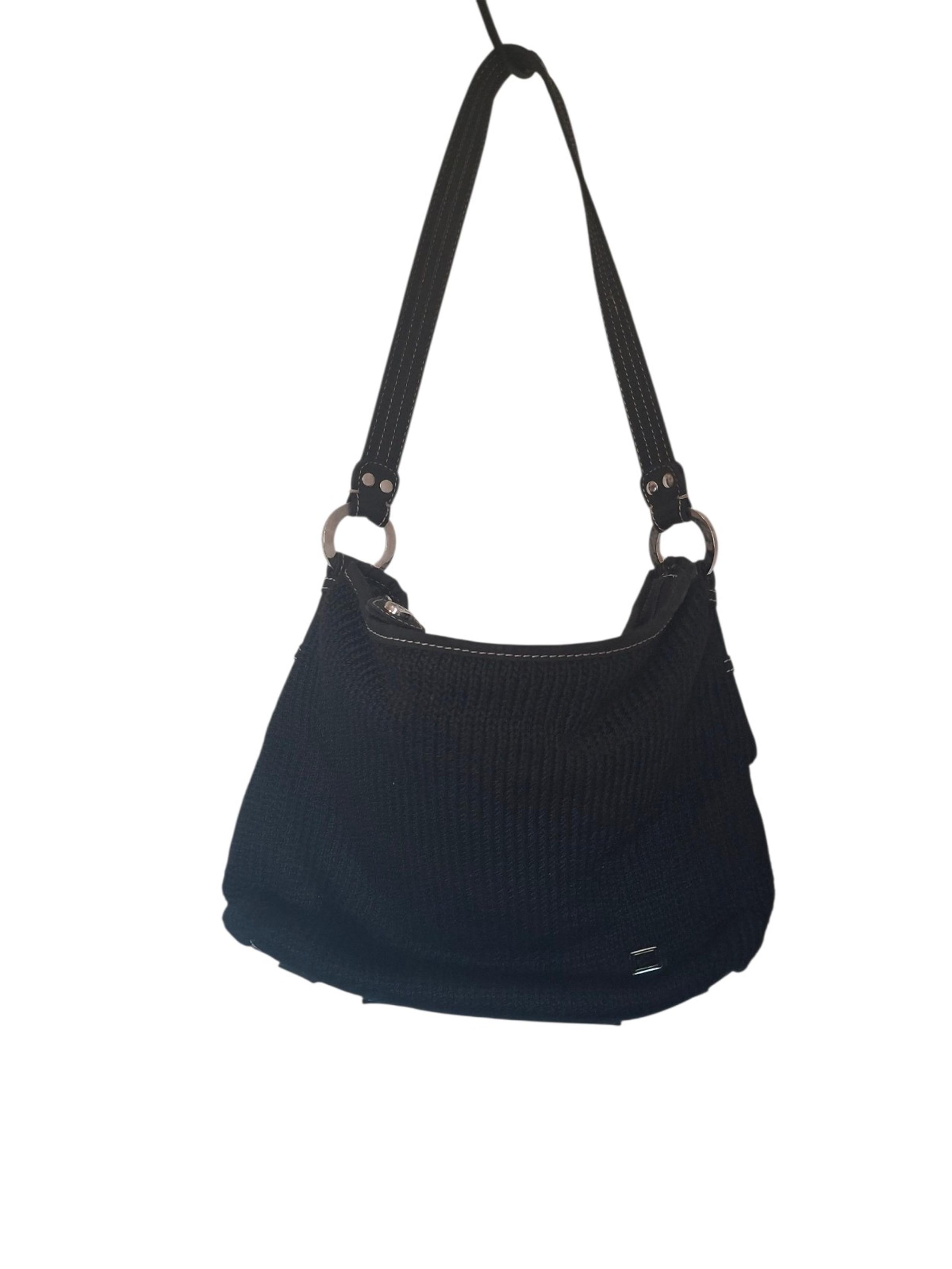The Sak Black Crochet Hobo Bag