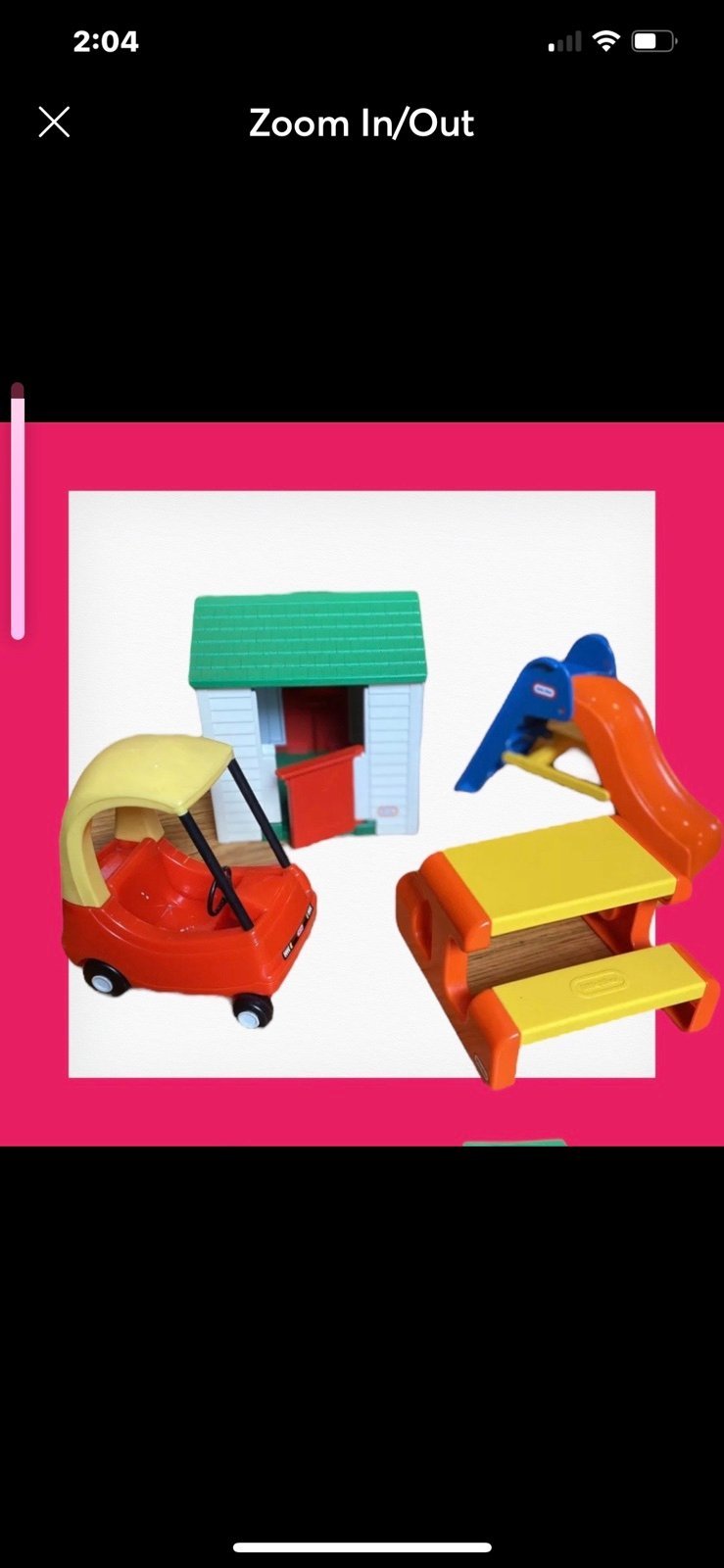 Little tikes LOT of toys dollhouse clubhouse SLIDE picnic & cozy coupe chair