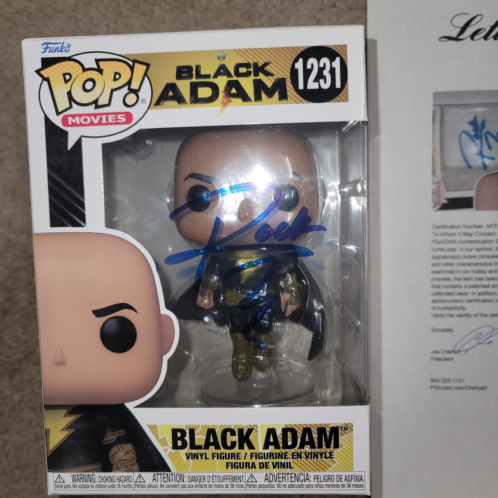 The Rock Dwayne Johnson signed funko