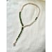Emerald green super sparkly cubic zirconia statement necklace