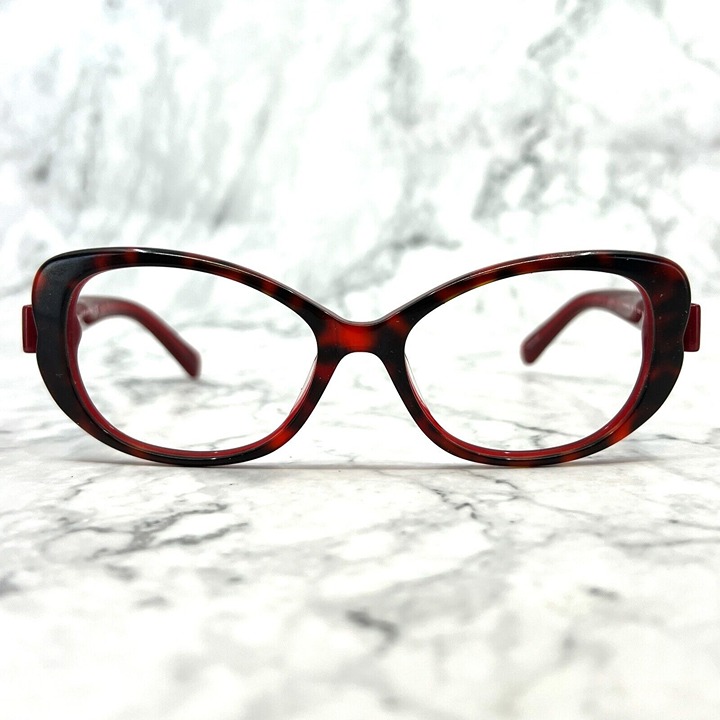Kate Spade Chandra S X73 Y6 Sunglasses Oval Full Rim Red Frames 53 17 135