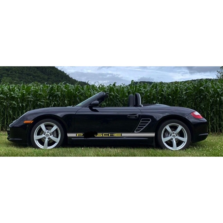 Two Tone Triple Stripe Side Custom Decals Set for Porsche Boxster 1996-2011 986