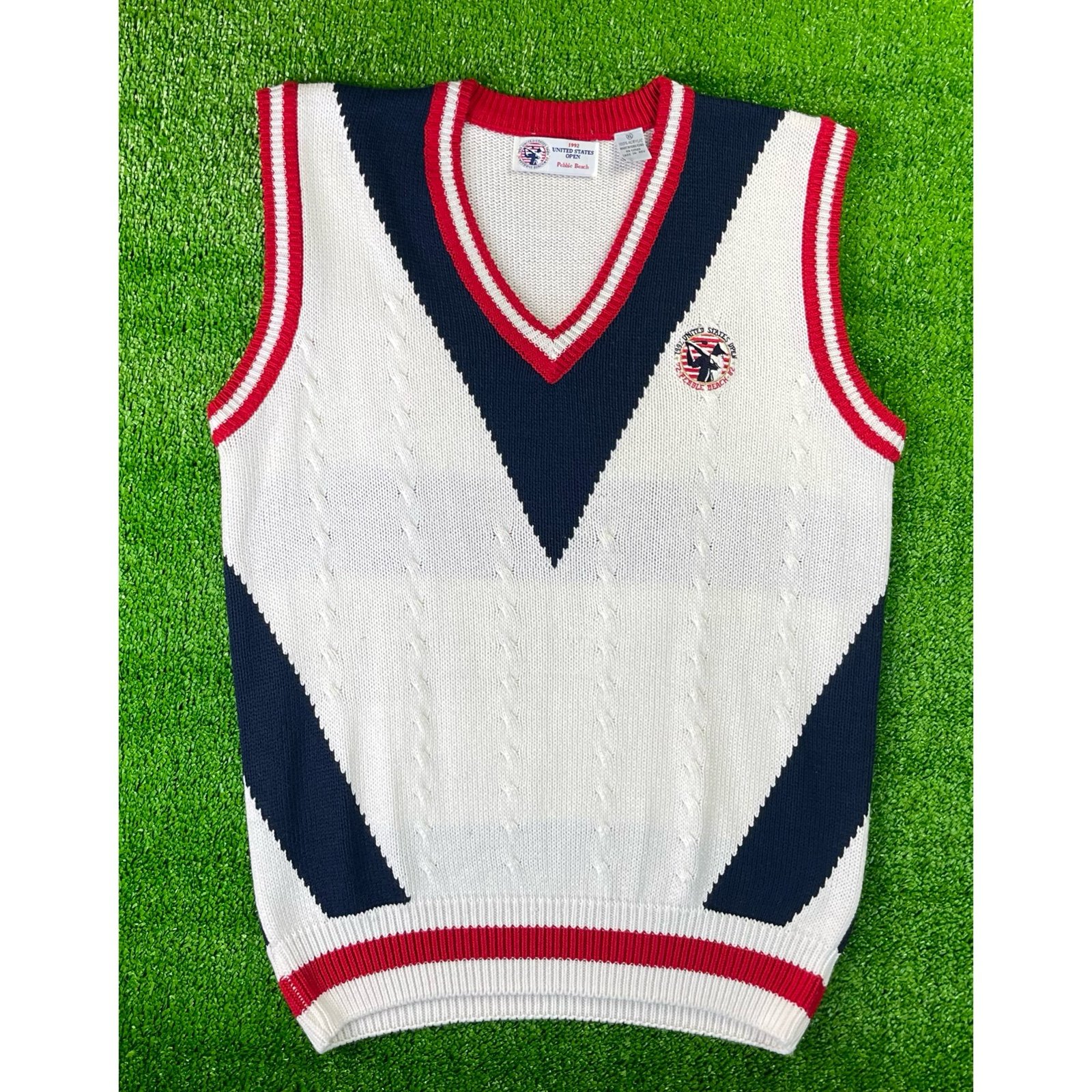 Vintage 1992 United States Open Pebble Beach Sweater Vest