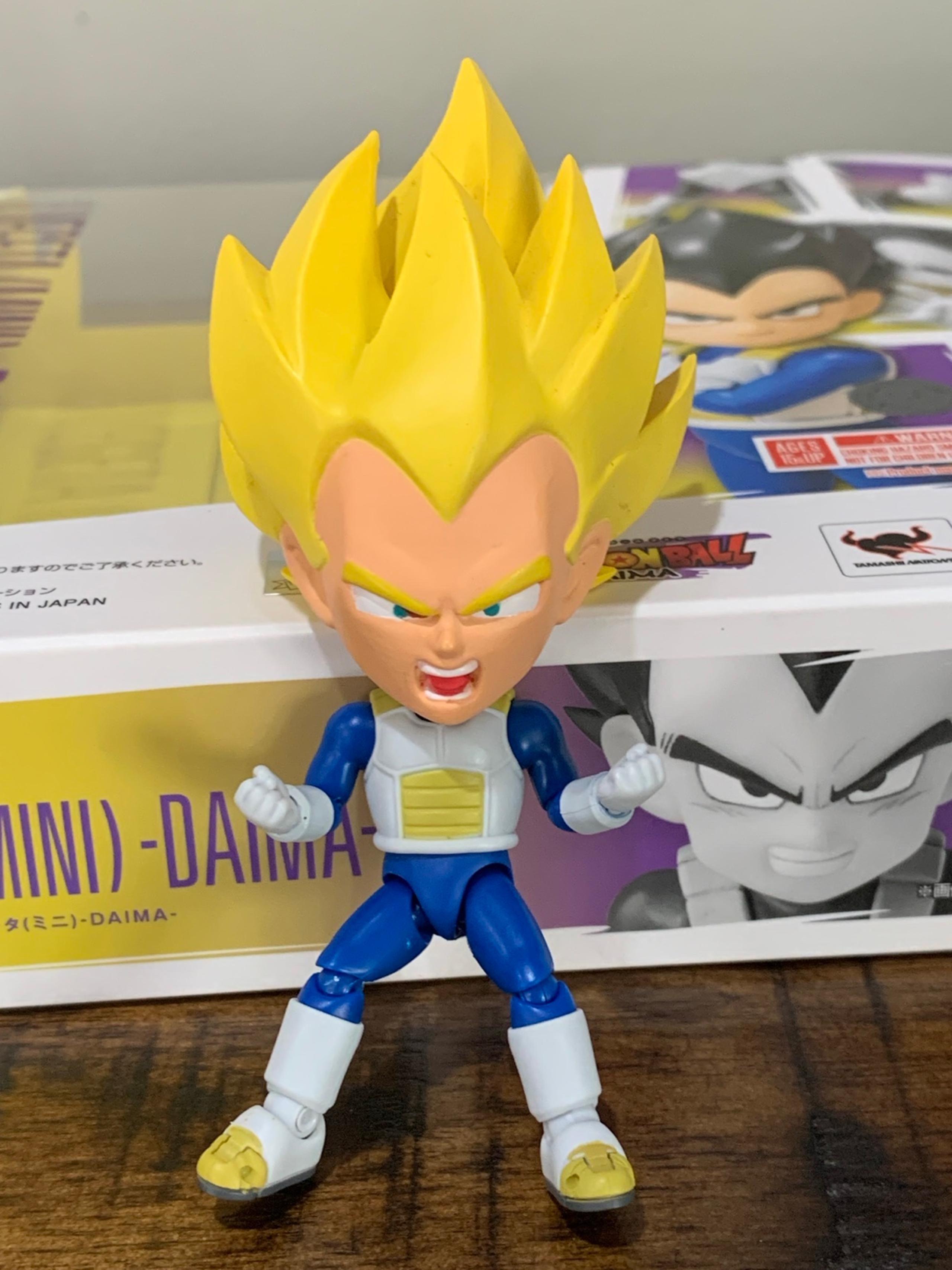 Sh Figuarts Vegeta Dima Mini Super Sayin 3 goofy head swap