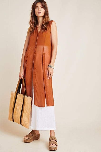 NWT Anthropologie Maeve Janane Longline Blouse