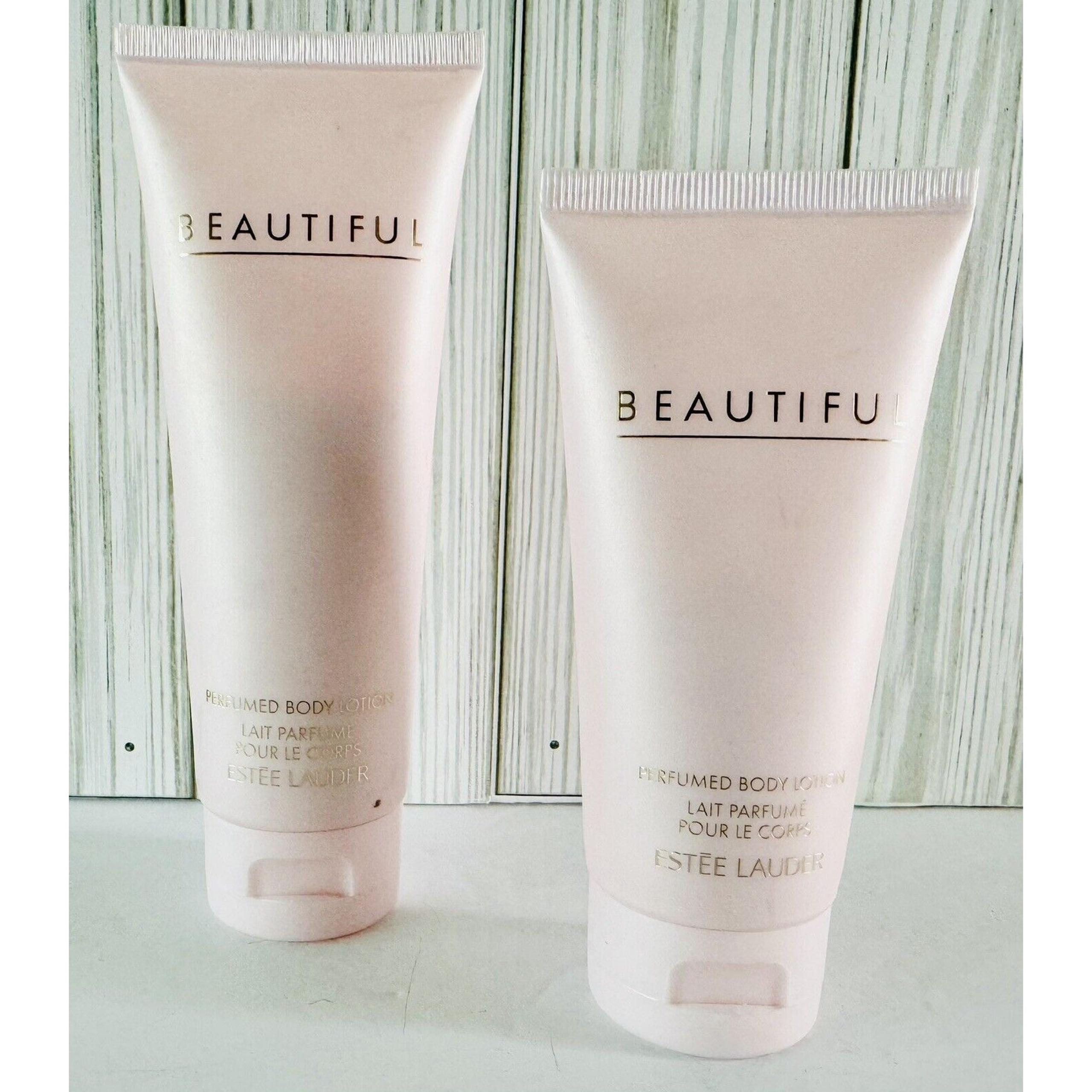 2X Estee Lauder BEAUTIFUL Perfumed Body Lotion 3.4 oz & 2.5 oz ~ Set of 2