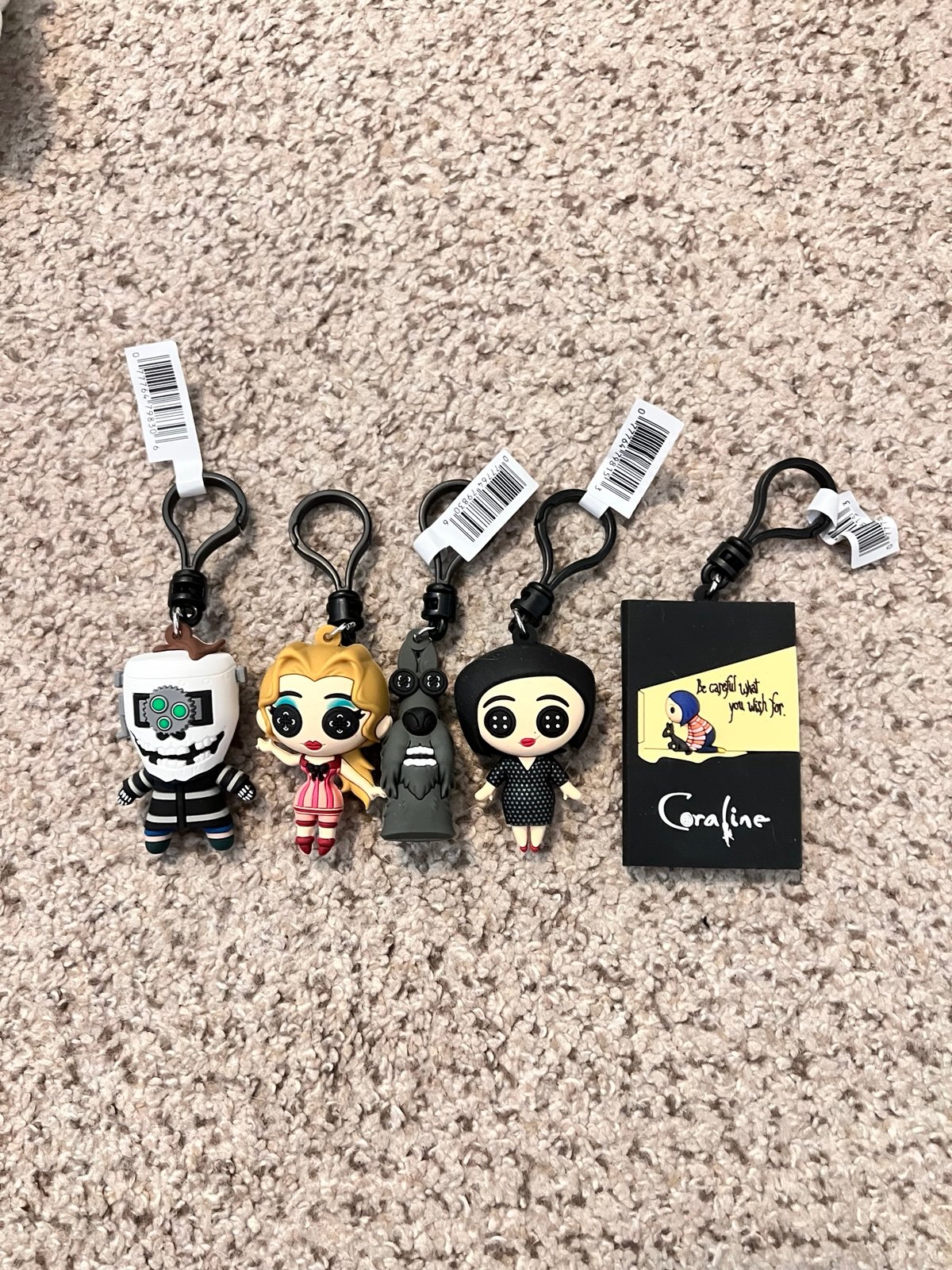 Coraline keychain series 2 and 3 bundle
