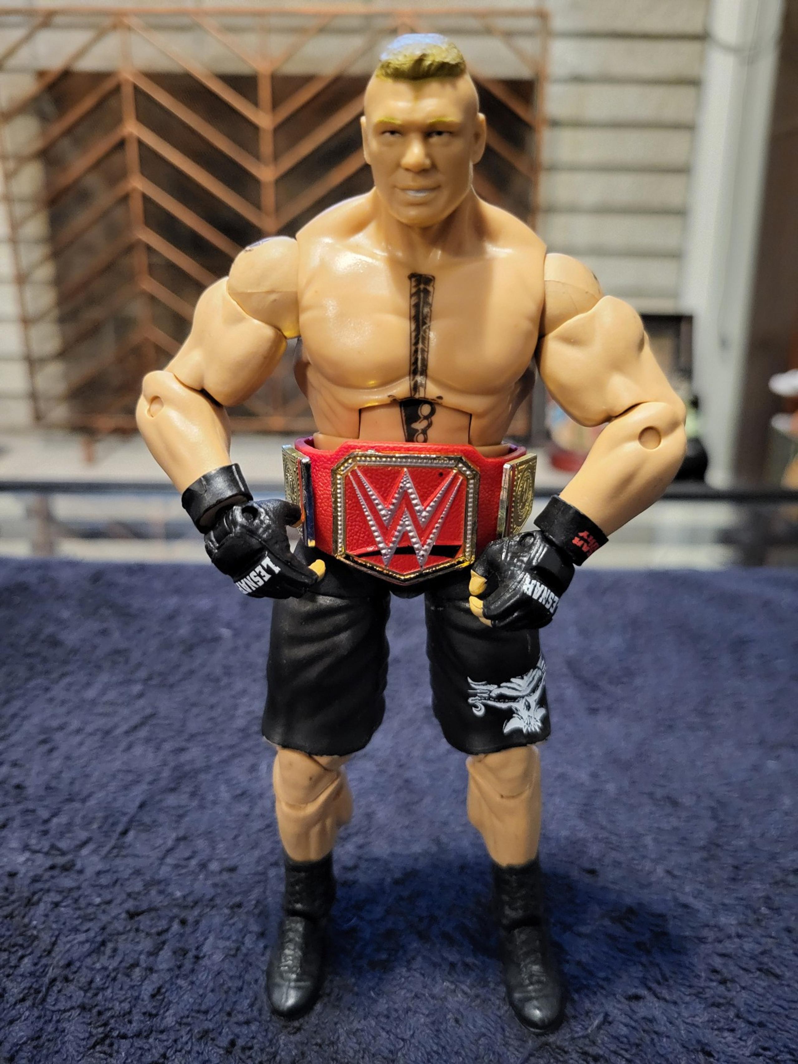 Mattel WWE Elite Break The Streak Brock Lesnar Figure w/ Universal Championship