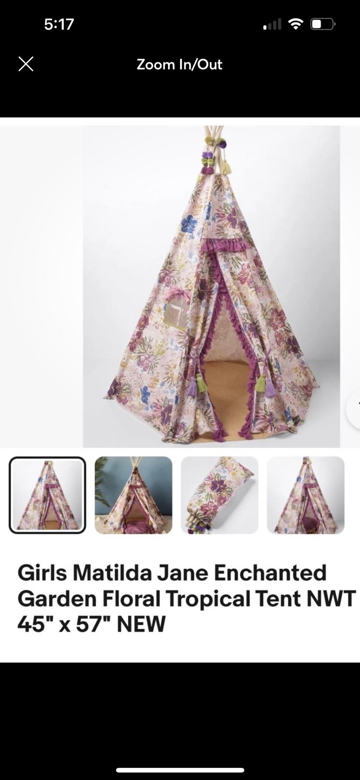 Matilda Jane enchanted Forrest teepee