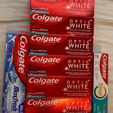 Colgate optic white tooth paste combo