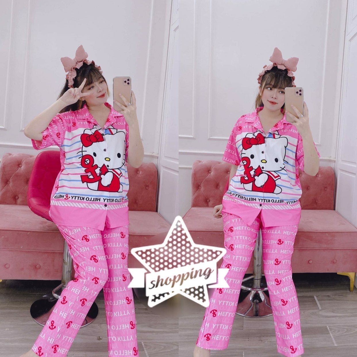 Sanrio Hello Kitty Pink Pajama Set