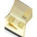 Swank Cufflinks Tie Clip Set Gold Tone Wedding Tux Vintage IOB