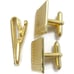Swank Cufflinks Tie Clip Set Gold Tone Wedding Tux Vintage IOB