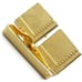 Swank Cufflinks Tie Clip Set Gold Tone Wedding Tux Vintage IOB