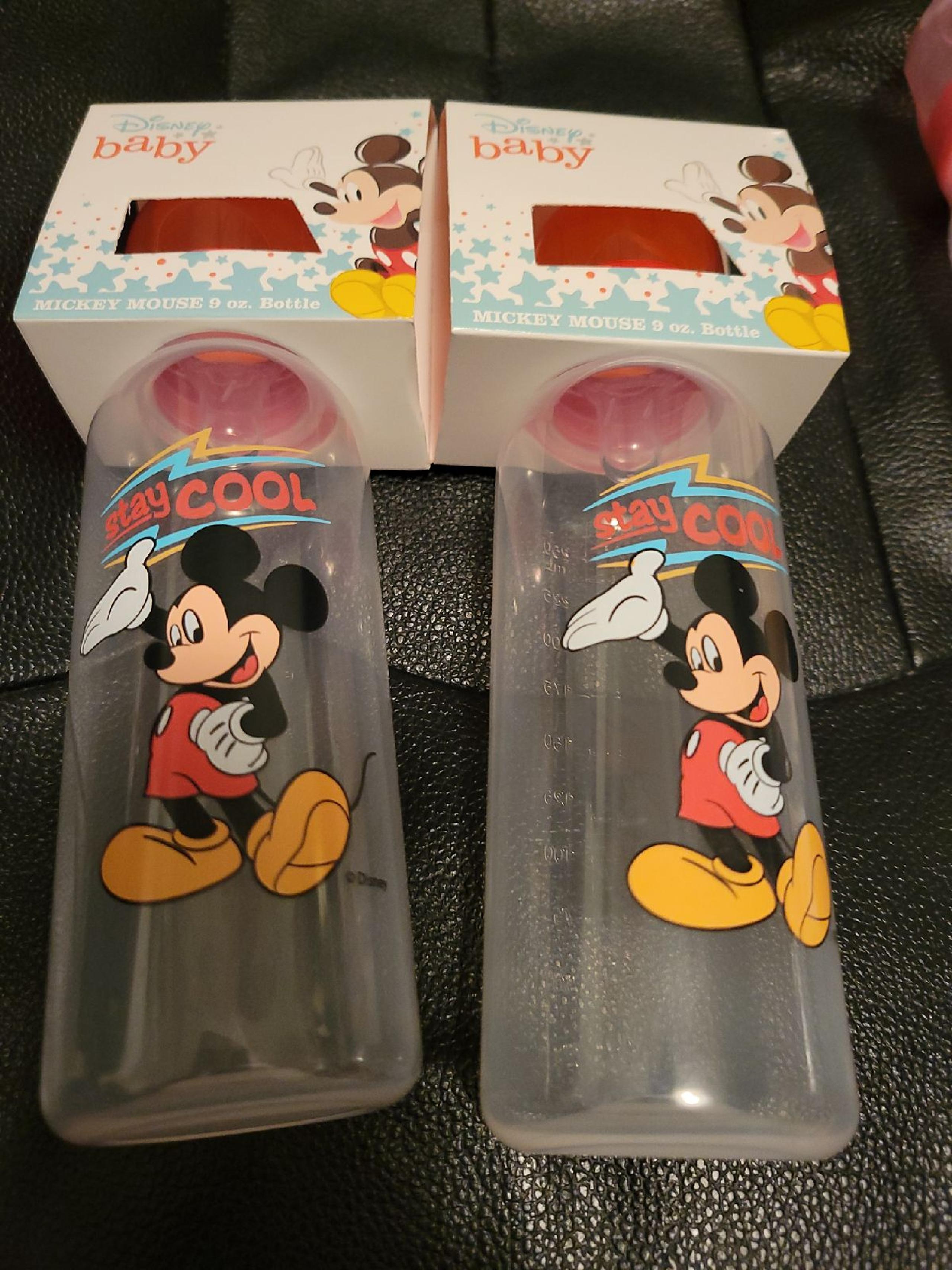 Set of 2 Disney Mickey Mouse Baby Bottle