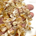Golden Rutile Rutilated Quartz Gemstone Smooth Drops Briolette Shape Beads