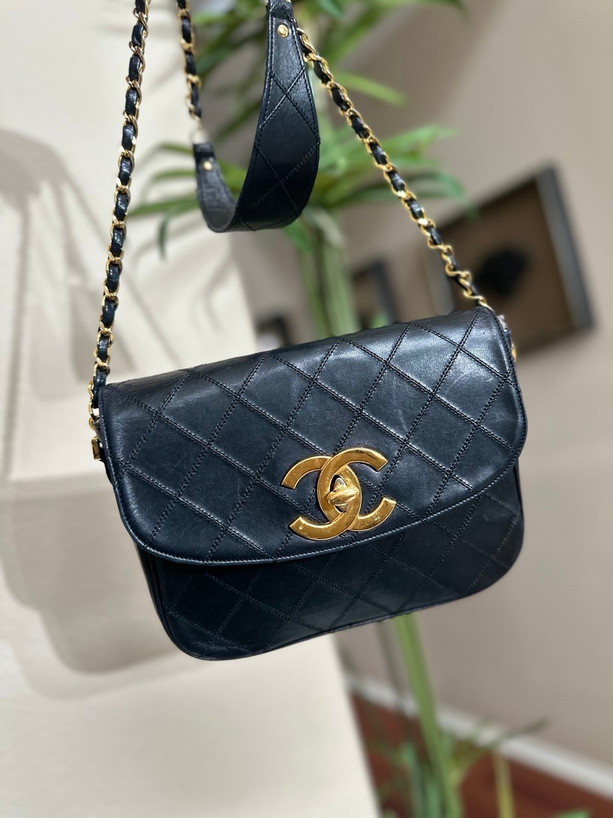 Chanel Small Flap XL CC 1980s