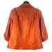 Classiques Entier empire waist puff sleeve retro lambs leather jacket 2XL red br