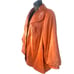 Classiques Entier empire waist puff sleeve retro lambs leather jacket 2XL red br