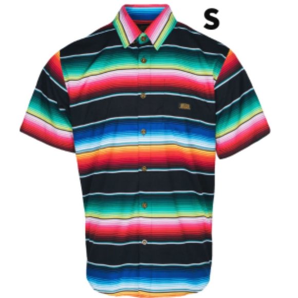 Dixxon LOW LOW 2023 Men's Short Sleeve Party Shirt (Black Collar) - S