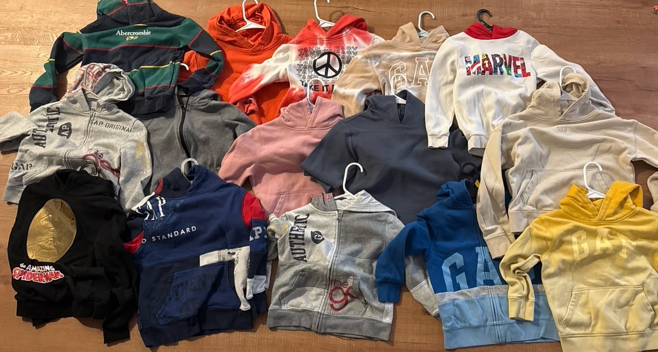 Bundle of BOY HOODIES SIZES 8 to 10