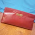 Vintage 1960s Etienne Aigner Oxblood Pebbled Leather Clutch Handbag
