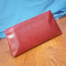 Vintage 1960s Etienne Aigner Oxblood Pebbled Leather Clutch Handbag