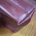 Vintage 1960s Etienne Aigner Oxblood Pebbled Leather Clutch Handbag
