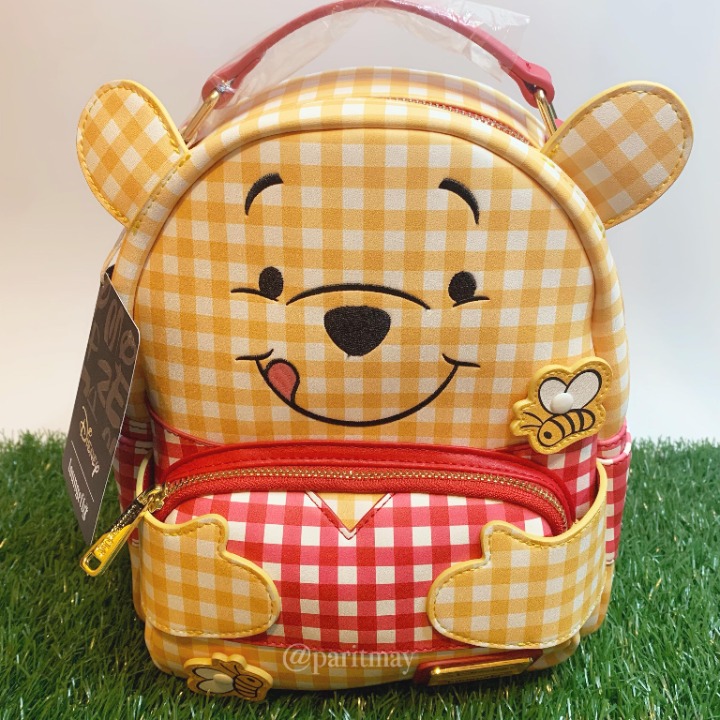 Loungefly Winnie the Pooh Gingham Cosplay Mini Backpack (NEW WITH TAG)