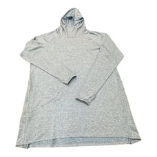 Veil Garments Hoodie Halo Running Top Modest Activewear Heathered Blue Size 3XL