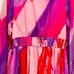 NWT Hutch Kathy Pink Multi Brush Stroke Wrap Ruffled Dress Size Large 12-14