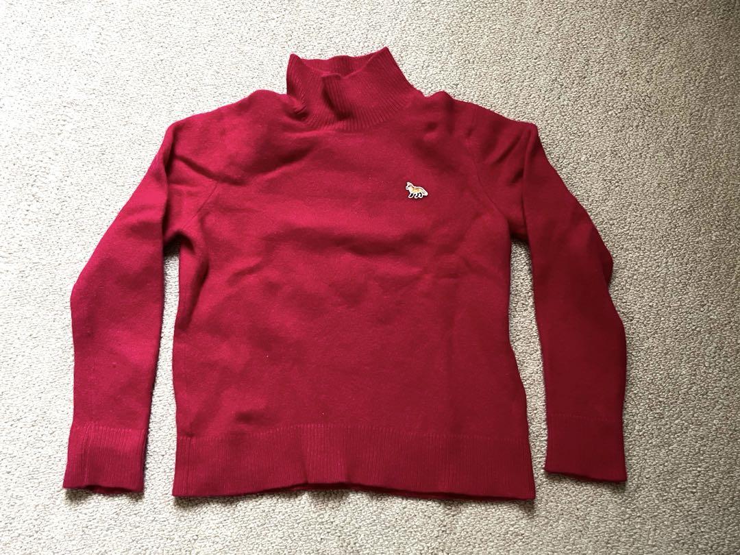 Maison Kitsuné - Baby Fox Patch Boxy Turtleneck | HBX