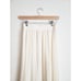 Reiss Osti Pleated Midi Skirt Cream/Navy Size 2