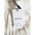 Reiss Osti Pleated Midi Skirt Cream/Navy Size 2