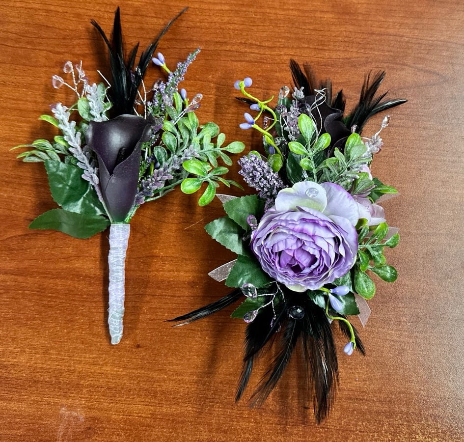 Corsage and boutonniere