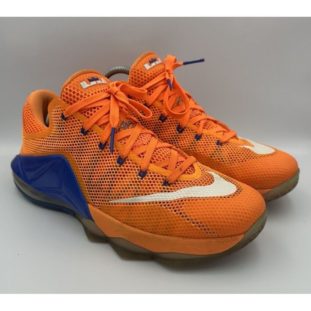 Nike LeBron 12 Low 724557-838 'Cavs Classic' Men's Mesh Basketball Shoes Sz 10.5