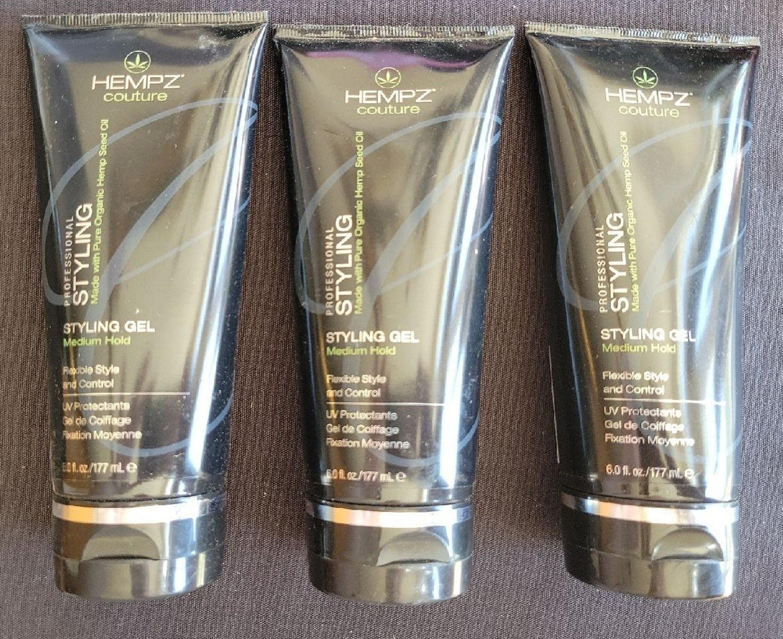 Hempz Couture Professional Styling Gel Hold, Medium, 6 oz.