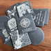 Custom Laser Engraved Slate Coasters Set of 8
